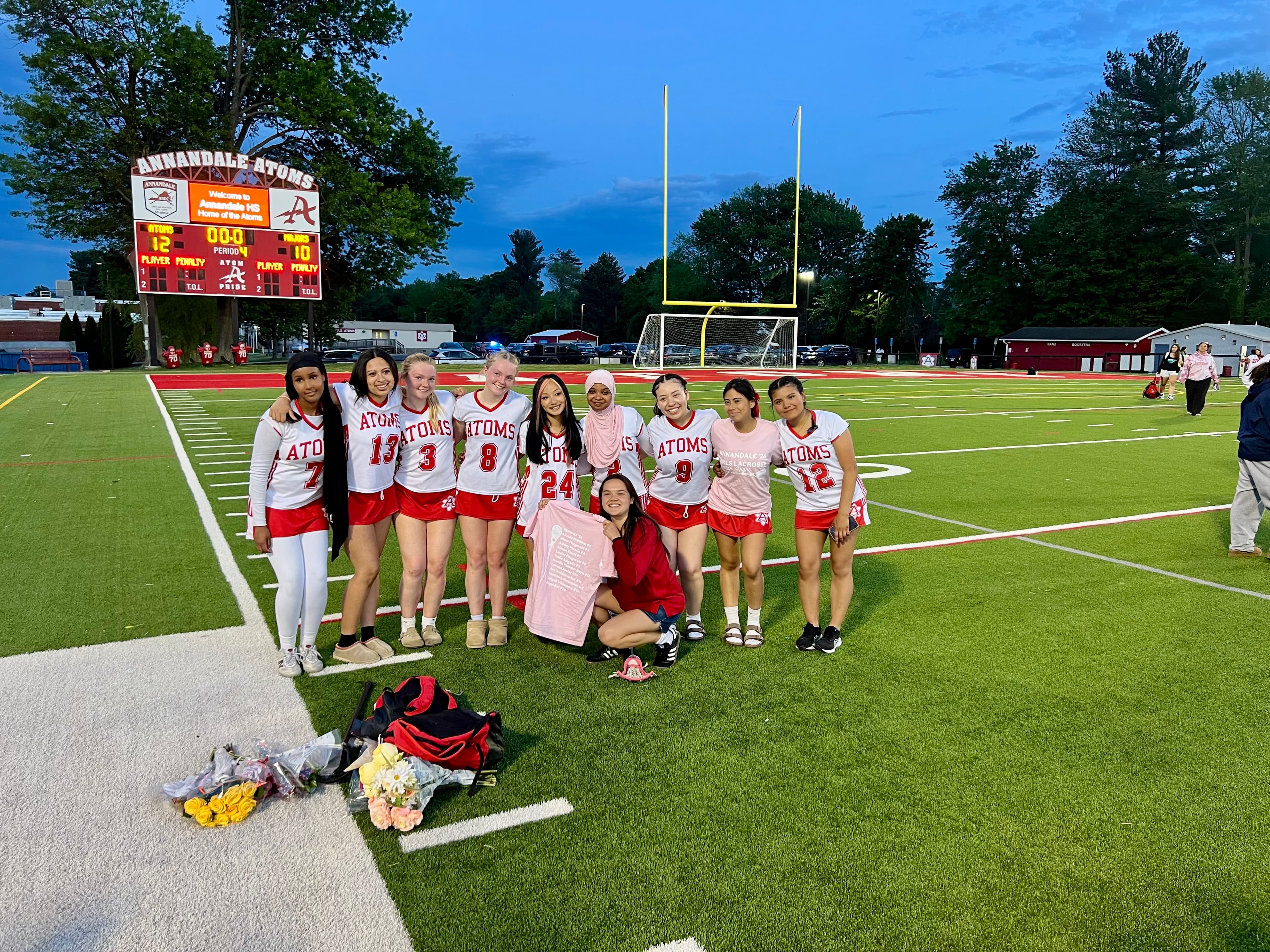 Annandale High School Girls Lacrosse team — senior night